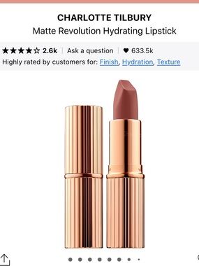 Charlotte Tilbury Matte Revolution Hydrating Lipstick Pillow Talk